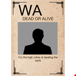 Get Customizable Wanted Poster Template | TemplateLab example document template 