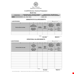 Office Monthly Expense Sheet example document template