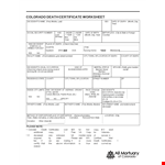 Create Custom Death Certificates | Easily Specify Details example document template