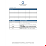 Create Efficient Workflows with RACI Charts example document template