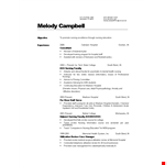 Professional Nursing Resume Template example document template