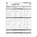 Create a Professional Police Report - Incident Details example document template