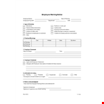 Correcting Employee Behavior: Warning Notice for Employee Violation example document template
