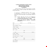 Odometer Disclosure Statement | State Seller Mileage Odometer example document template