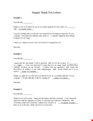 Thank You Letter Format Example Official Company Appreciation