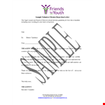 Volunteer Application example document template