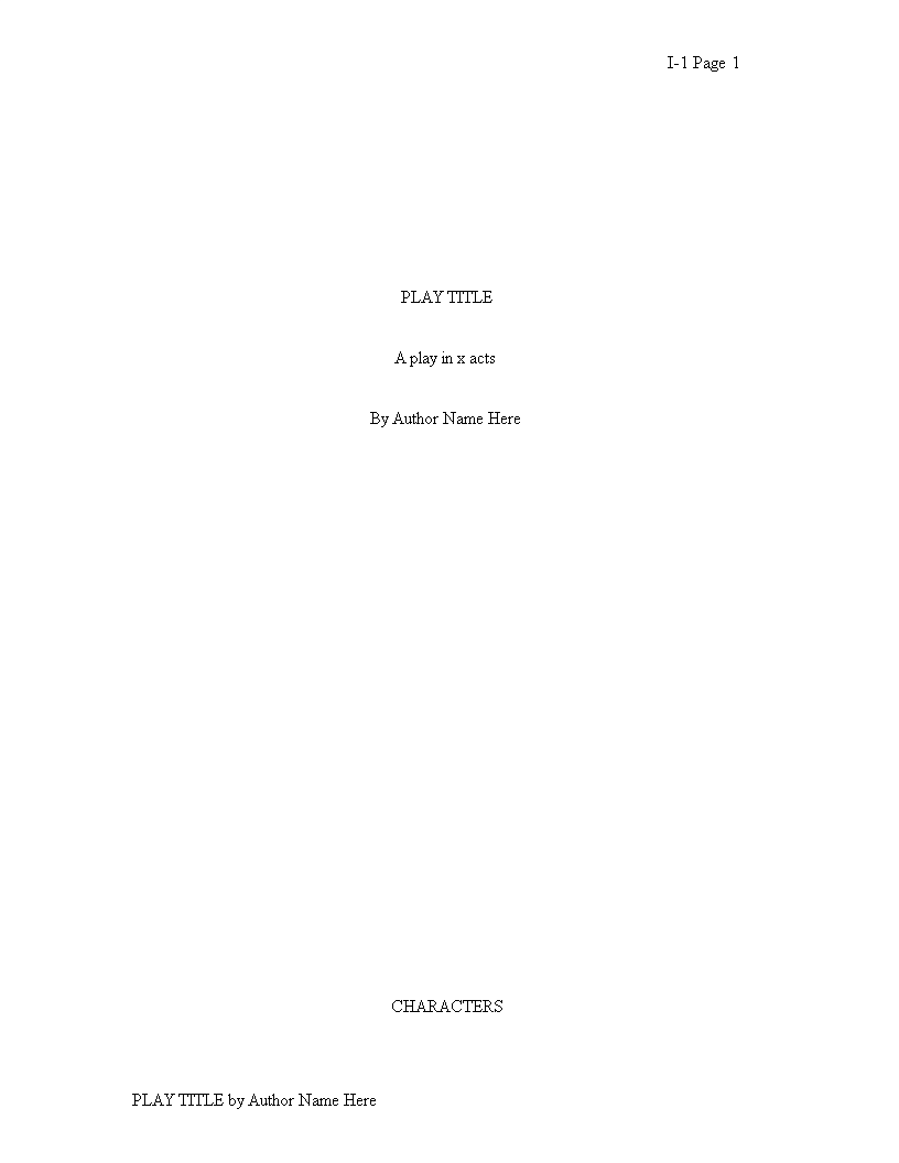 Screenplay Template - Write Your Next Blockbuster with Ease | Company Name