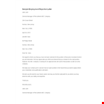 Sample Employment Rejection Letter example document template