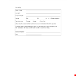 Deposit Slip Template - Easily Record Account Deposits example document template