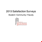 High School Satisfaction Survey Template example document template