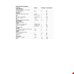 Diabetic Food Calorie Chart example document template