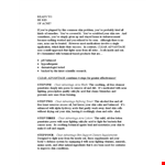 Sales Letter Template - Clear Advantage example document template