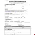 Medical Assistance Reimbursement Form | Section Available example document template