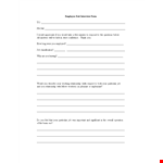 Employee Exit Interview Form: Gather Valuable Insights on Employee Departures example document template