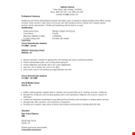 School Administration Officer Resume example document template