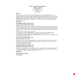 Senior Accountant Executive Resume example document template