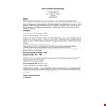 Senior Accountant Executive Resume example document template 