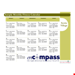 Monthly Fitness example document template