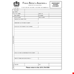 Accident Witness Statement Form - Include Accident Number and Address example document template