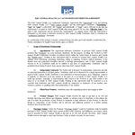 Distribution Agreement for Animal Health Products example document template