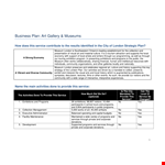 Culture Museum Businessplan ws example document template