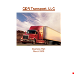 Trucking Company Business Plan Hmqbimaeh example document template