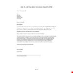 Boss Salary Increase Request Letter example document template