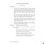 Model Joint Venture Agreement Template: Consideration for Party as Venturer | PDF example document template