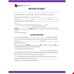 Eviction notices template example document template