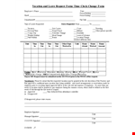 Submit a Request to Change Your Employee Vacation - Use Our Form | Vacation Request example document template