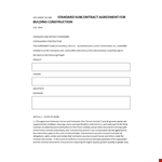 Subcontractor Agreement: Guidelines every contractor & subcontractor shall follow example document template
