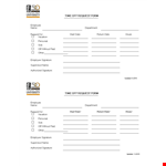 Time Off Request Form Template - Efficiently Manage Employee Time Off Requests example document template