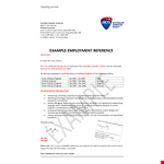 Formal Employment Reference Letter Template | Australian Computer Society | Sydney example document template