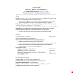 Marketing Freelance example document template