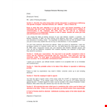 Employee Behavior Warning Letter Template example document template 