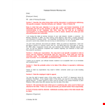 Employee Behavior Warning Letter Template example document template