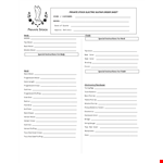 Private Stock Electric Guitar Order Sheet example document template