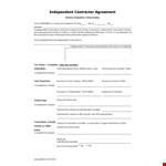 Independent Contractor Agreement for University Contractors - Clear Terms for Seamless Partnership example document template