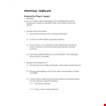 Project Business Proposal Template Word example document template
