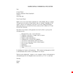 Denial Of Credit Letter Template example document template 