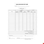 Daily Bar example document template