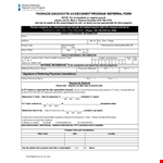 Referral Form Template - Easily Capture and Share Information | Chest example document template