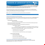 Company Ownership Transfer Letter Template example document template