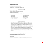 Experienced Financial Accountant Resume - Accounting, Business, Financial, Budgeting example document template