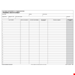 Printable Training Sign In Sheet Template - Download and Track Attendance example document template