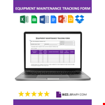 Equipment Maintenance Tracking Template example document template