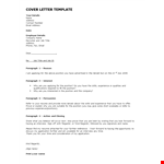 Cover Letter Template In Doc example document template