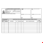 Classified Information Transport example document template