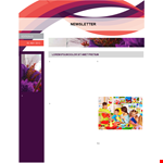 Preschool Newsletter Template - Create Engaging Newsletters for Preschool Activities example document template