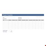 Project Tracking Template: Efficiently Track Multiple Projects example document template 